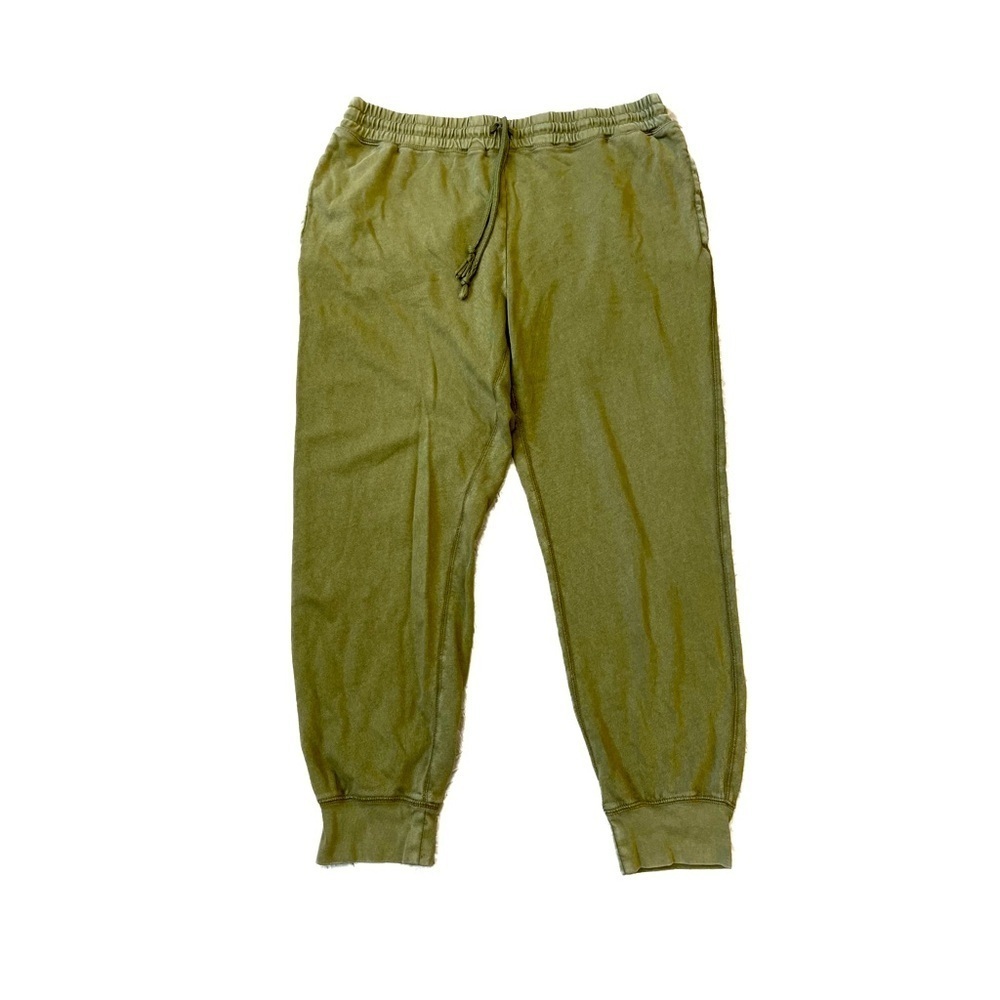 J.Crew Magic Rinse™  Olive Green Jogger Pant Reimagined French Terry Cloth Sz L